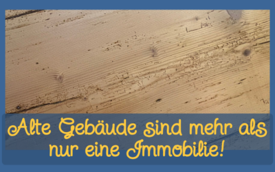 Wenn wir in einem alten Gebäude nur noch eine Immobilie sehen